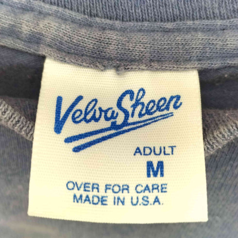 ベルバシーン Velva Sheen USA製 90s ILLINOIS トウモロコシ エンブレム プリント Tシャツ 袖&裾 シングルステッチ メンズ JPN:M