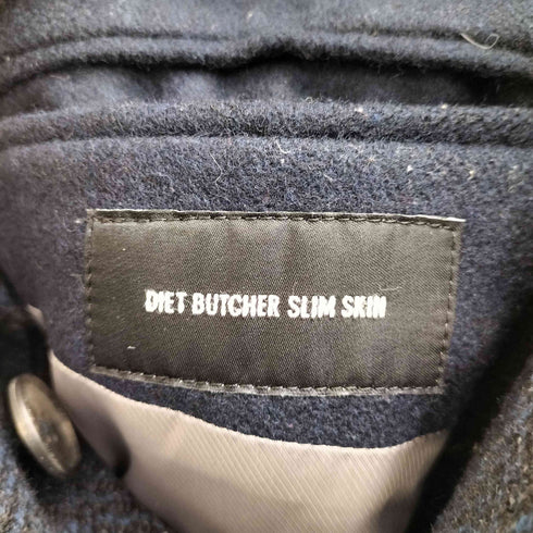 ダイエットブッチャースリムスキン DIET BUTCHER SLIM SKIN ツイード チェスターコート メンズ