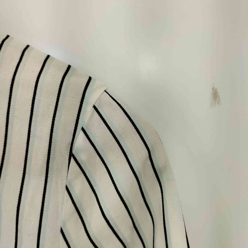 ラコステ LACOSTE ロゴ刺繍 ストライプ ボタンダウンシャツ レディース 40