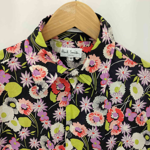 ポールスミスロンドン Paul Smith LONDON コットン 花柄 半袖シャツ メンズ JPN:M