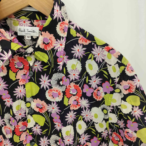 ポールスミスロンドン Paul Smith LONDON コットン 花柄 半袖シャツ メンズ JPN:M