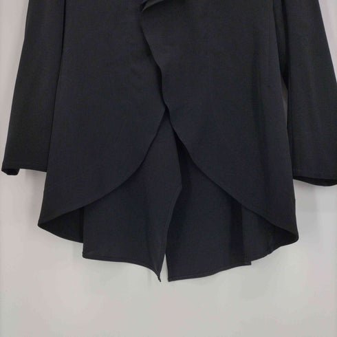 ヨウジヤマモト Yohji Yamamoto 25SS Draped 2B Snap Button Square Lace Jacket ドレープ 2B スナップボタン スクエア レース ジャケット レディース JPN:1