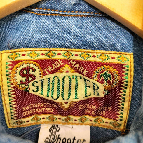 SHOOTER レザー切替ウエスタンシャツ メンズ JPN:S