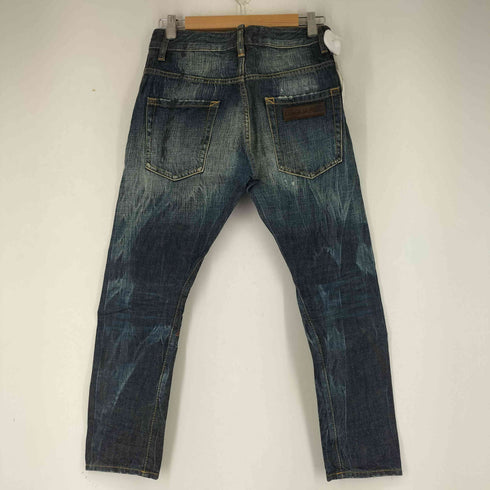 ディースクエアード DSQUARED2 ペイント加工 ストレートデニムパンツ メンズ 38