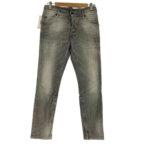 ディースクエアード DSQUARED2 ペイント加工 テーパードデニムパンツ レディース 38