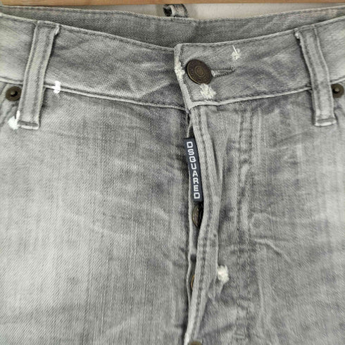 ディースクエアード DSQUARED2 ペイント加工 テーパードデニムパンツ レディース 38