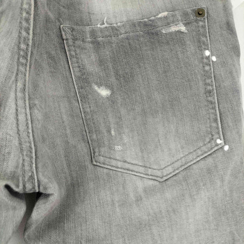 ディースクエアード DSQUARED2 ペイント加工 テーパードデニムパンツ レディース 38