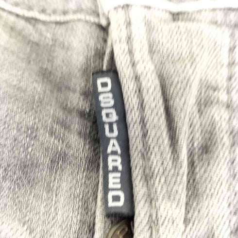 ディースクエアード DSQUARED2 ペイント加工 テーパードデニムパンツ レディース 38