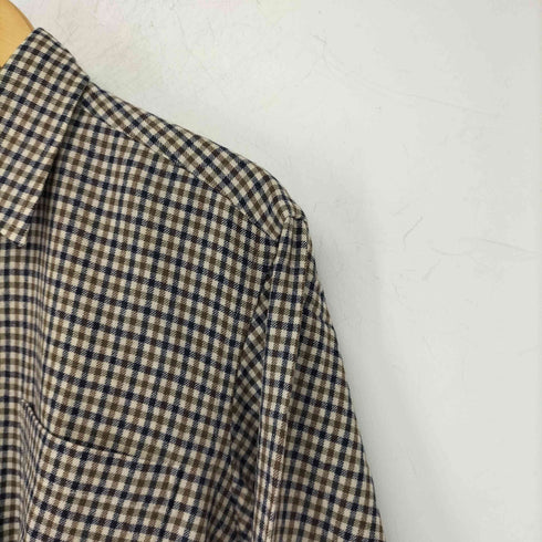 アクアスキュータム AQUASCUTUM L/Sチェックシャツ メンズ JPN:M