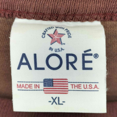 アローレ ALORE USA製 スリーブ3ライン リメイク デニムパッチ 長袖カットソー メンズ import:XL