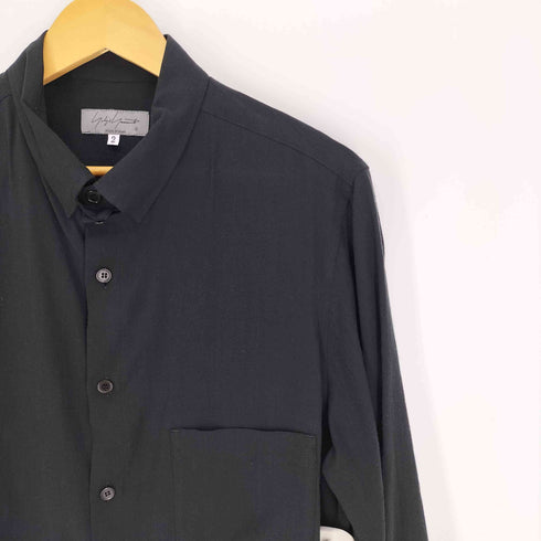 ヨウジヤマモトプールオム Yohji Yamamoto POUR HOMME 25SS BIG BLOUSE CELLULOSE SHIRT ビッグブラウス セルロースシャツ メンズ JPN:2
