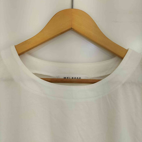 メルローズ MELROSE ラウンドヘム サイドスリット カットソー レディース