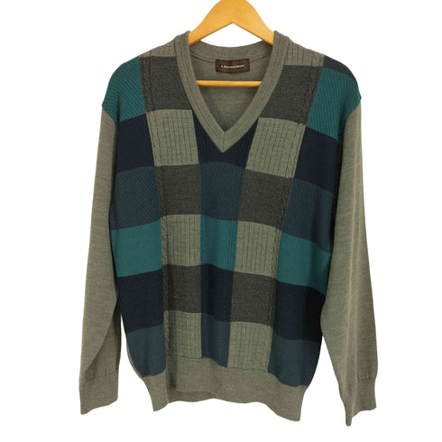 リンドバーグ LINDBERGH 90S Vネック デザイン3Dニット メンズ import:L