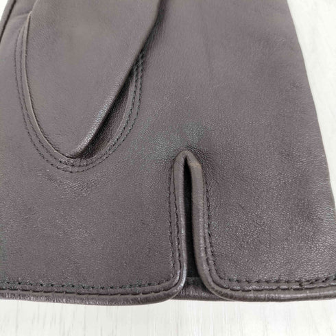 ユーピーレノマ U.P renoma 本革 ロゴ刻印 グローブ メンズ