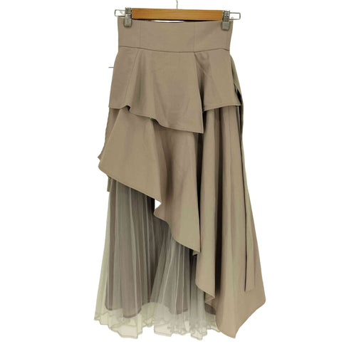 ダズリン dazzlin 23SS アシメ ティアード プリーツ スカート レディース JPN:S