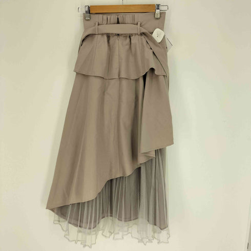 ダズリン dazzlin 23SS アシメ ティアード プリーツ スカート レディース JPN:S