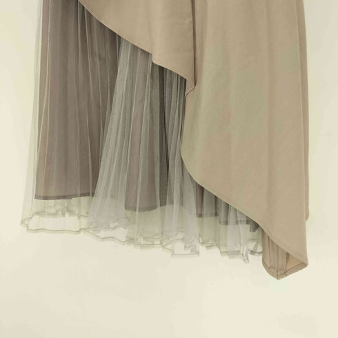 ダズリン dazzlin 23SS アシメ ティアード プリーツ スカート レディース JPN:S