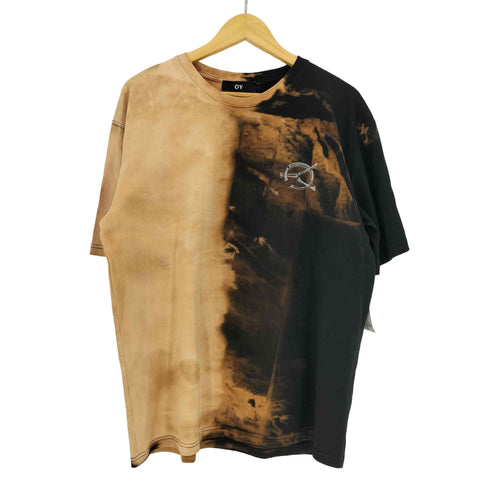 オーワイ OY タイダイ スケルトン フラワーモチーフ バックプリント グラフィックTシャツ メンズ