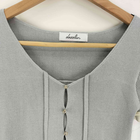 ダズリン dazzlin 23SS カーデ タイト トップス カーディガン レディース FREE