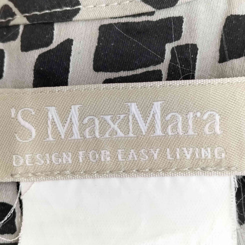 エスマックスマーラ S Max Mara 総柄 コットン 半袖 ワンピース レディース JPN:38