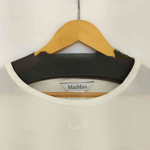 マックスマーラ MAX MARA 白タグ シルク100 サイドスリット カットソー レディース JPN:36