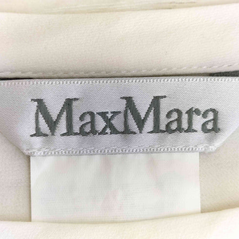 マックスマーラ MAX MARA 白タグ シルク100 サイドスリット カットソー レディース JPN:36