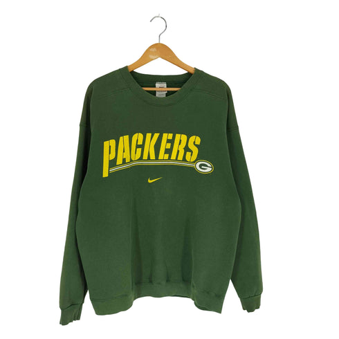 ナイキ NIKE 90s USA製 NFL チームロゴプリント クルーネック スウェット メンズ import:L