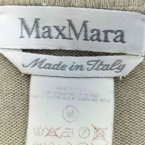 マックスマーラ MAX MARA 白タグ イタリア製 カシミヤ シルク混 レイヤード ニット レディース import:M
