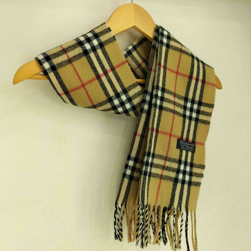 バーバリー BURBERRY 90S ノバチェック柄 ウールマフラー レディース