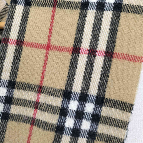 バーバリー BURBERRY 90S ノバチェック柄 ウールマフラー レディース