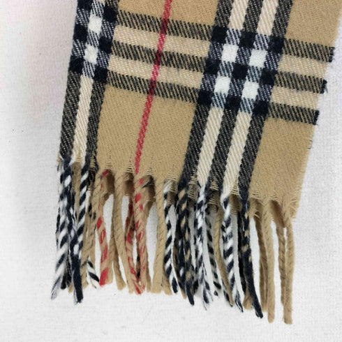バーバリー BURBERRY 90S ノバチェック柄 ウールマフラー レディース