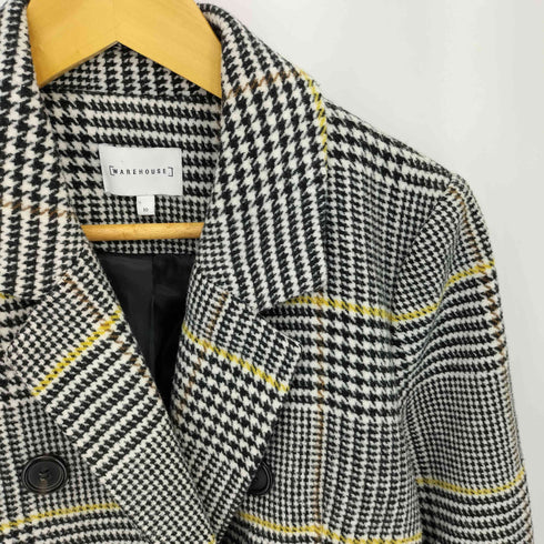 ウエアハウス WAREHOUSE ハウンドトゥースチェック メルトンコート レディース 10