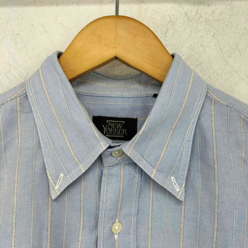 ニューヨーカー NEWYORKER ストライプ柄 L/S ボタンダウンシャツ メンズ import:L