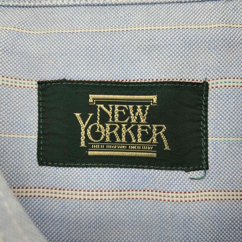 ニューヨーカー NEWYORKER ストライプ柄 L/S ボタンダウンシャツ メンズ import:L