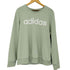 アディダス adidas ロゴプリント クルーネック スウェット レディース