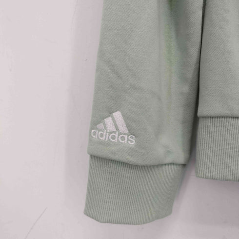 アディダス adidas ロゴプリント クルーネック スウェット レディース