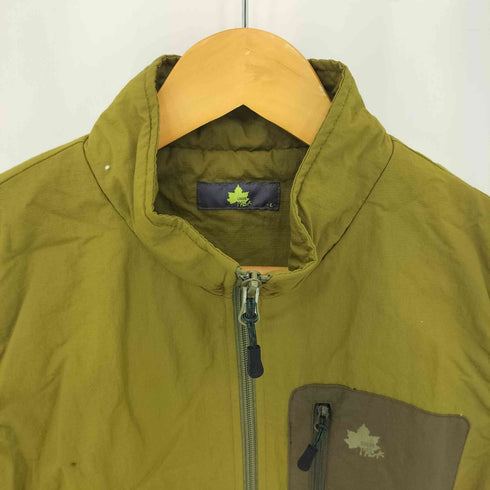 ロゴス LOGOS 裏地フリース ジップアップ ナイロンベスト メンズ L