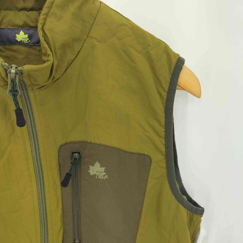 ロゴス LOGOS 裏地フリース ジップアップ ナイロンベスト メンズ L