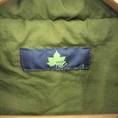 ロゴス LOGOS 裏地フリース ジップアップ ナイロンベスト メンズ L