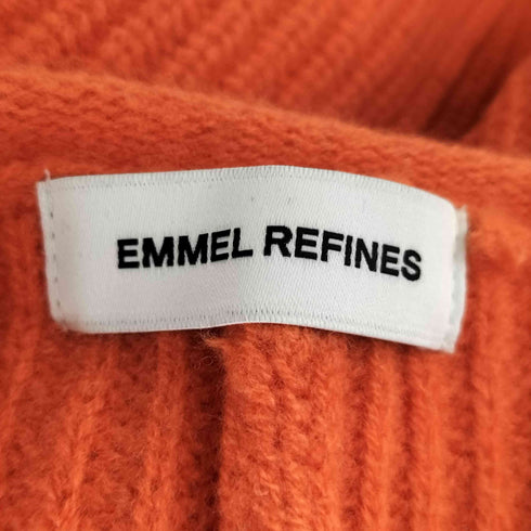エメルリファインズ EMMEL REFINES 23AW カタアゼ ソデボリューム ニット プルオーバー レディース FREE