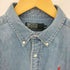 ポロバイラルフローレン Polo by RALPH LAUREN デニムシャンブレー ボタンダウン長袖シャツ レディース 170