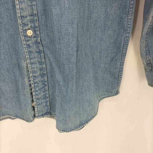 ポロバイラルフローレン Polo by RALPH LAUREN デニムシャンブレー ボタンダウン長袖シャツ レディース 170