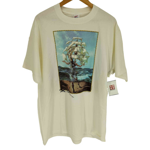 90-00s JERZEESボディ USA製 画家 作品 アート プリント S/S Tシャツ メンズ import:L