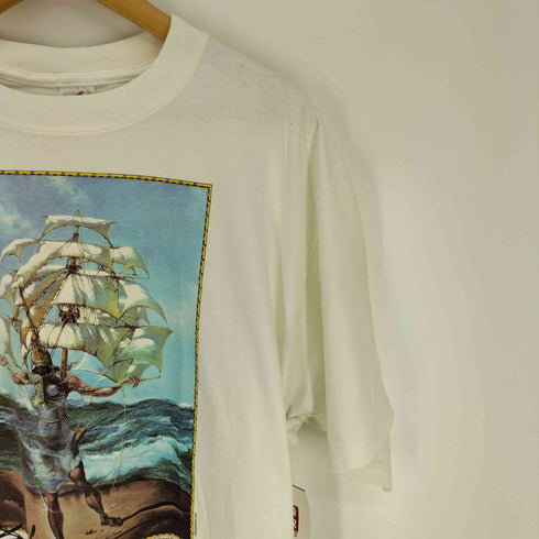 90-00s JERZEESボディ USA製 画家 作品 アート プリント S/S Tシャツ メンズ import:L