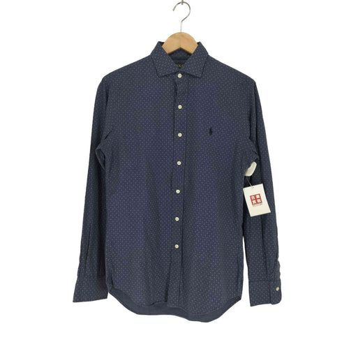 ポロラルフローレン POLO RALPH LAUREN slim fit ポニー刺繍 小紋柄 シャツ メンズ import:S