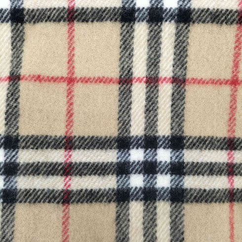 バーバリーズ BURBERRYS 日本製 80S ロゴ刺繍ノバチェックウールストール レディース