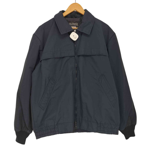 90s USA製 ダブルジップ ナイロンジャケット メンズ import:L