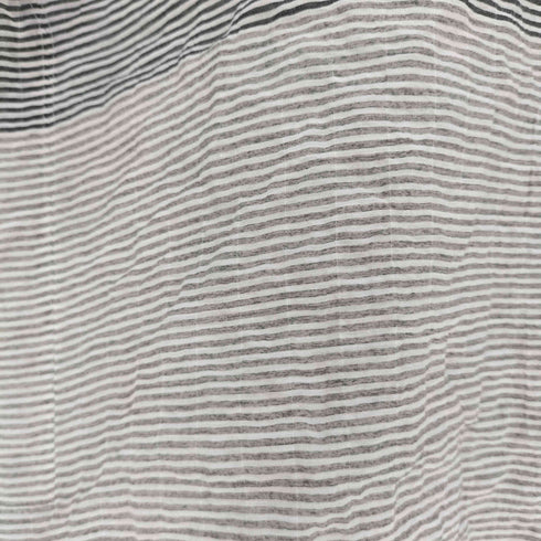 イッセイミヤケハート ISSEY MIYAKE HaaT シワ加工ボーダー半袖シャツ レディース JPN:2