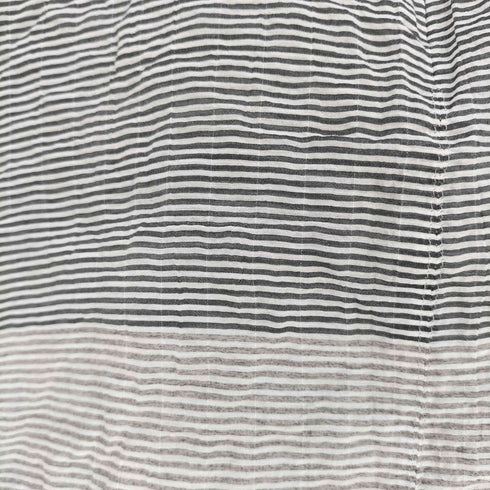 イッセイミヤケハート ISSEY MIYAKE HaaT シワ加工ボーダー半袖シャツ レディース JPN:2