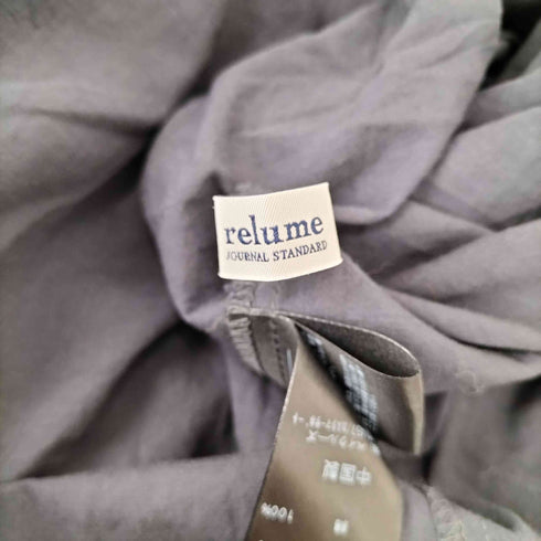ジャーナルスタンダードレリューム JOURNAL STANDARD relume コットンローンギャザーブラウス レディース FREE